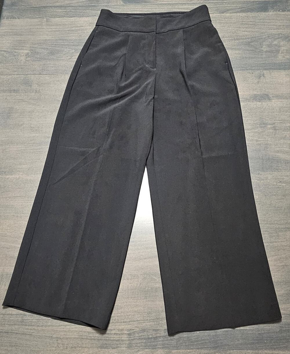 Express Women’s Size 8S Ankle Super High Rise Pants Wide Leg Pleated Pockets